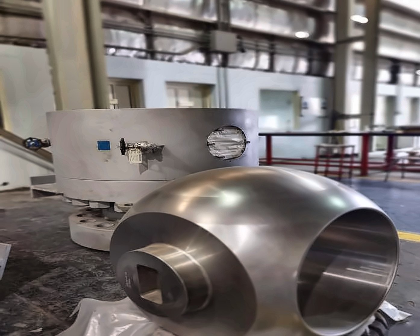Refurbished ball and body from a 56" Class 600 valve